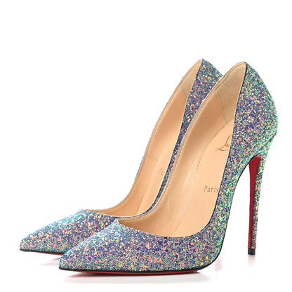 Christian Louboutin Glitter So Kate Dragonfly 120 Pumps 37 China Blue 3 of 10