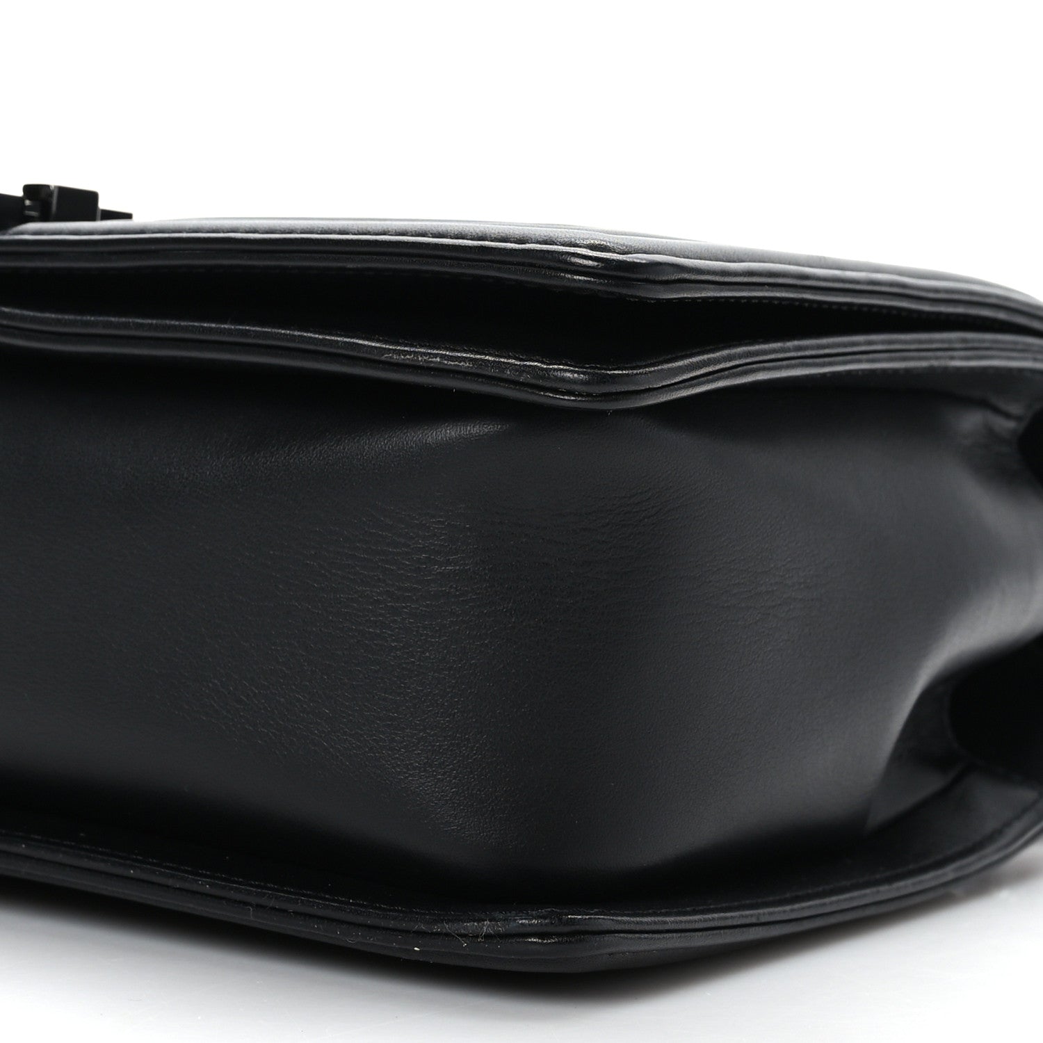 Chanel Calfskin Quilted Medium Boy Flap So Black 9 of 9