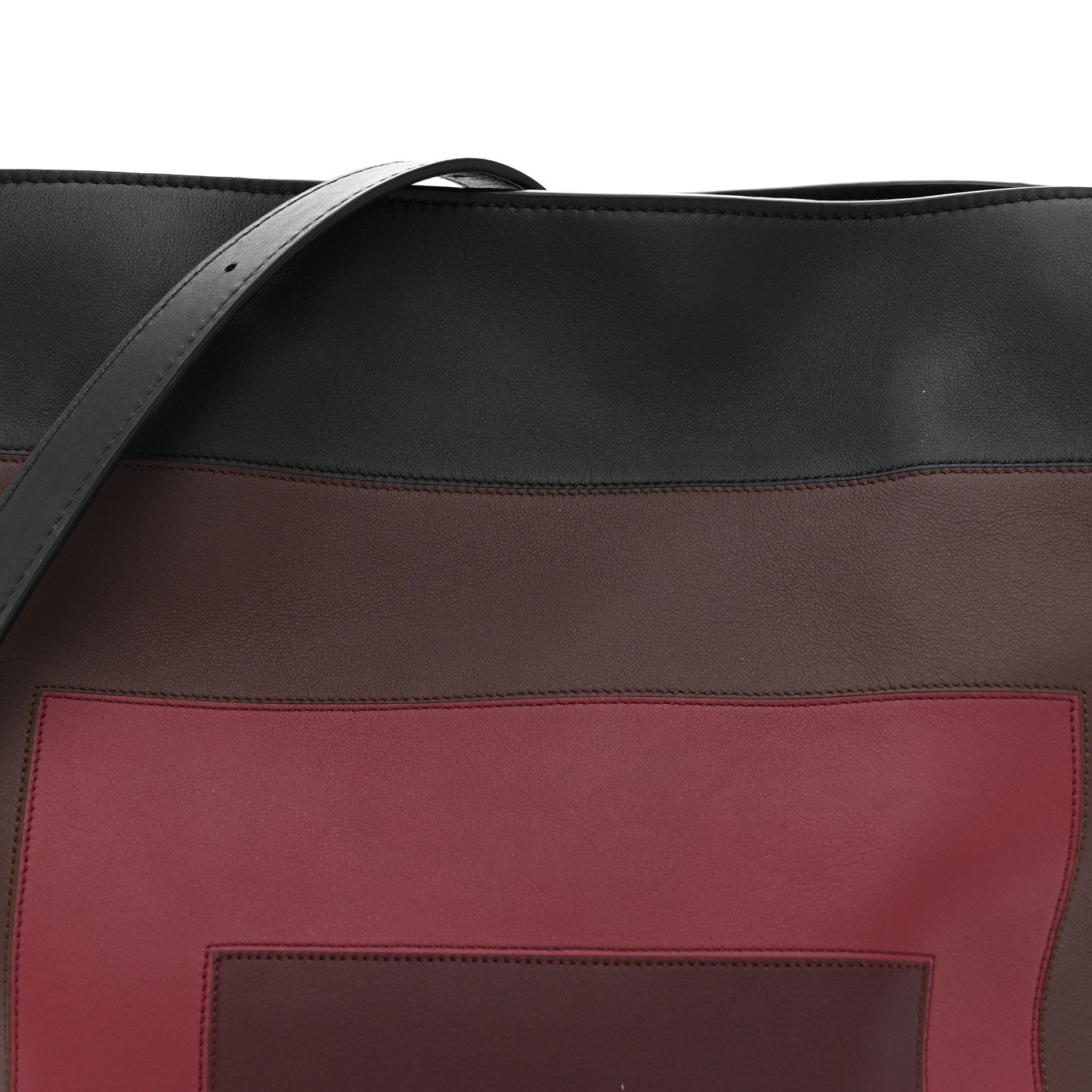 Loewe X ALBERS Nappa Calfskin Medium Flamenco Knot Clutch Black Burgundy 8 of 13
