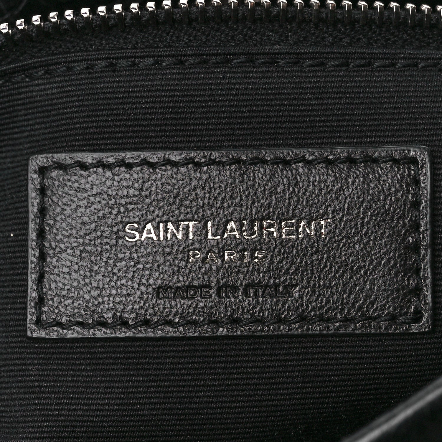 Saint Laurent Crinkled Calfskin Matelasse Monogram Medium Niki Chain Satchel Black 7 of 11
