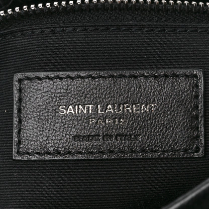 Saint Laurent Crinkled Calfskin Matelasse Monogram Medium Niki Chain Satchel Black 7 of 11