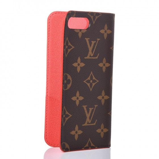 Monogram iPhone 7/8 Plus Folio Case Red