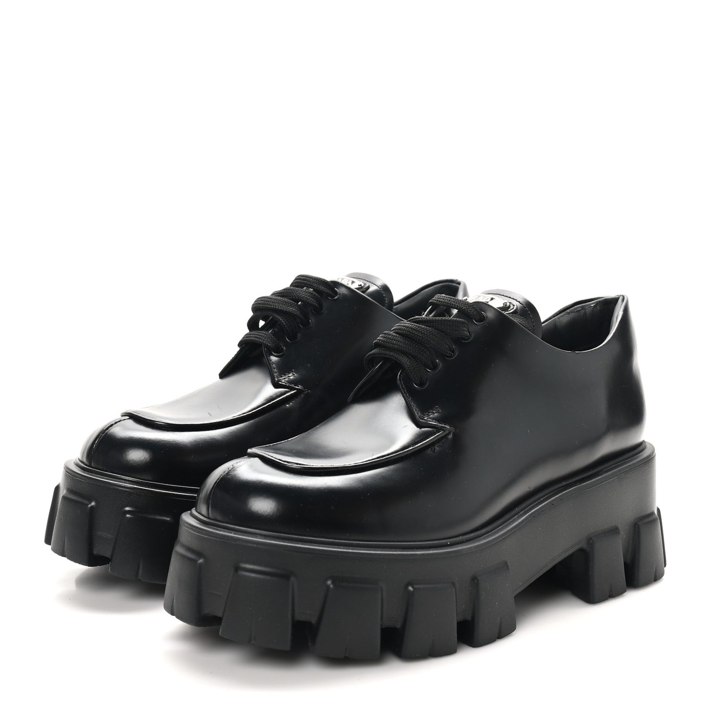 Spazzolato Rois Sfumato Monolith 55mm Derby Loafers 37 Black Argento