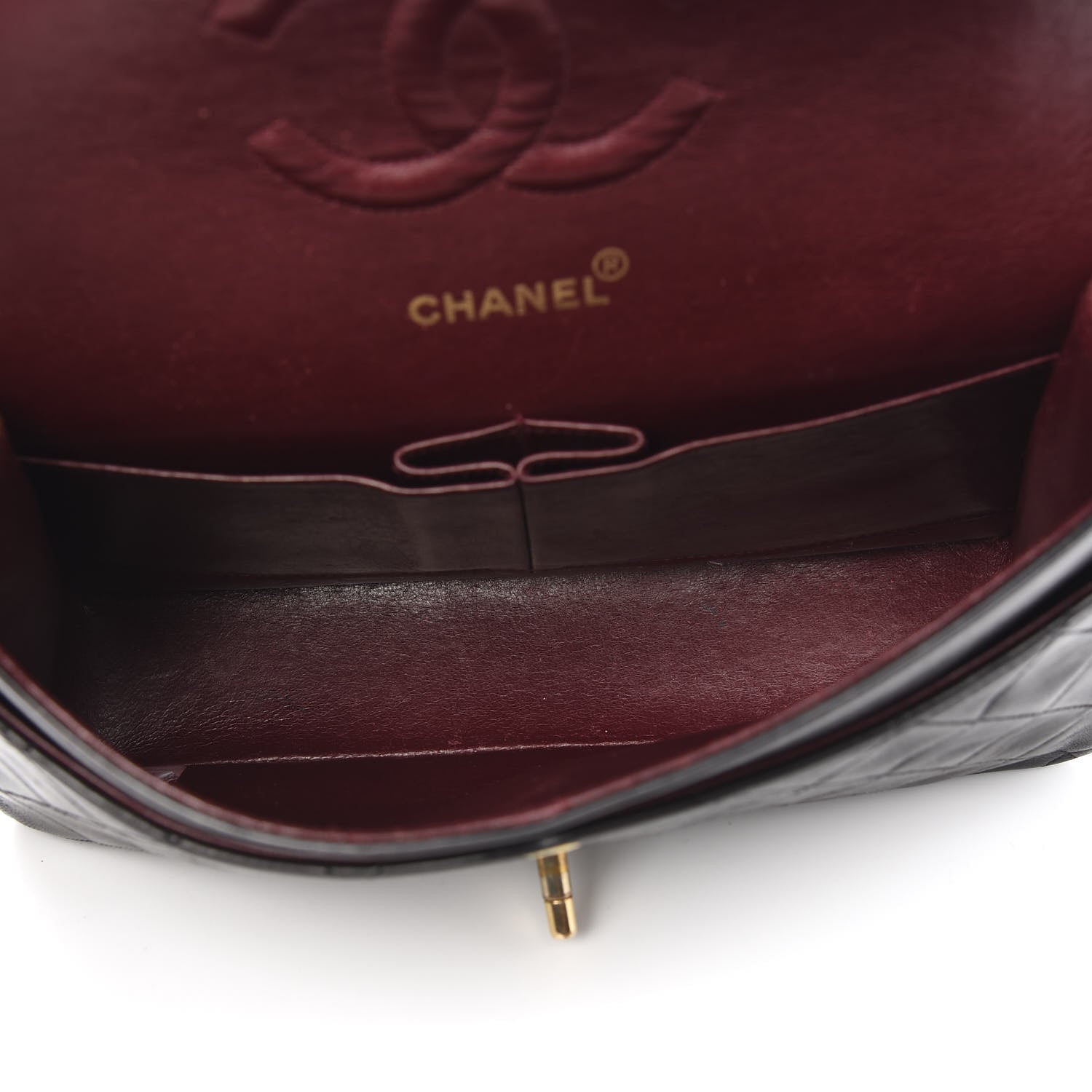 Chanel Lambskin Quilted Medium Double Flap Black 4 of 11