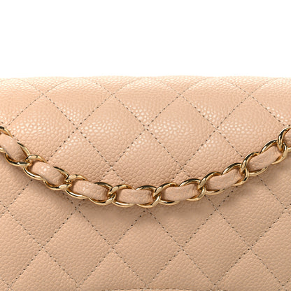 Chanel Caviar Quilted Medium Double Flap Beige Beige Clair 8 of 11