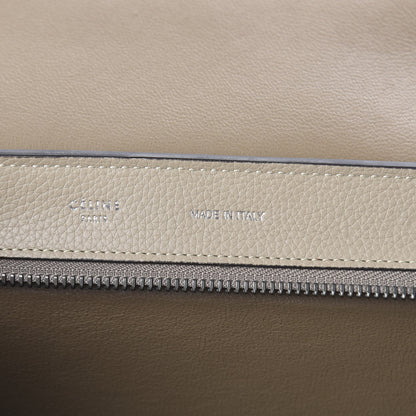 Celine Drummed Calfskin Suede Medium Trapeze Dune 5 of 8