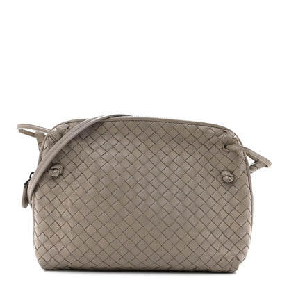 Bottega Veneta Nappa Intrecciato Nodini Crossbody Messenger Steel 1 of 14