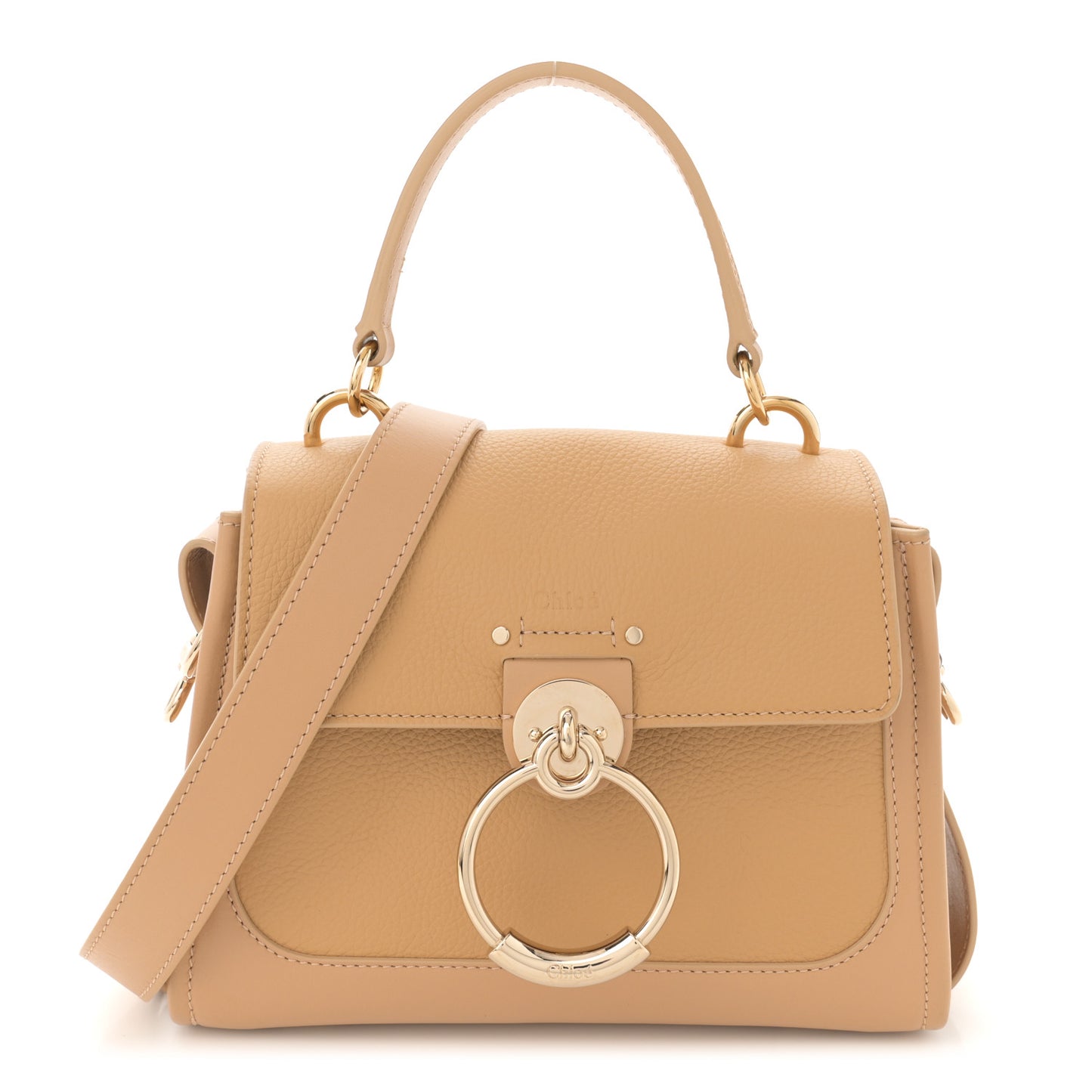 Calfskin Mini Tess Day Bag Sweet Beige