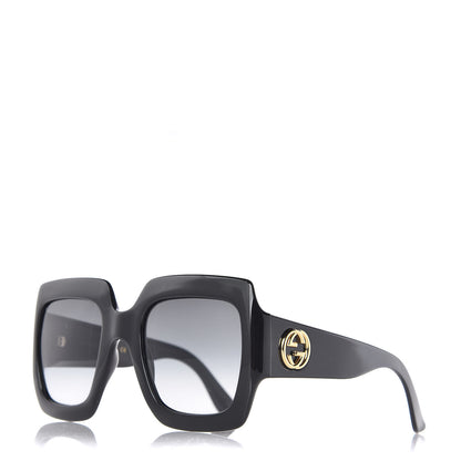 Gucci Acetate Square Frame Sunglasses GG0053S Black 1 of 7