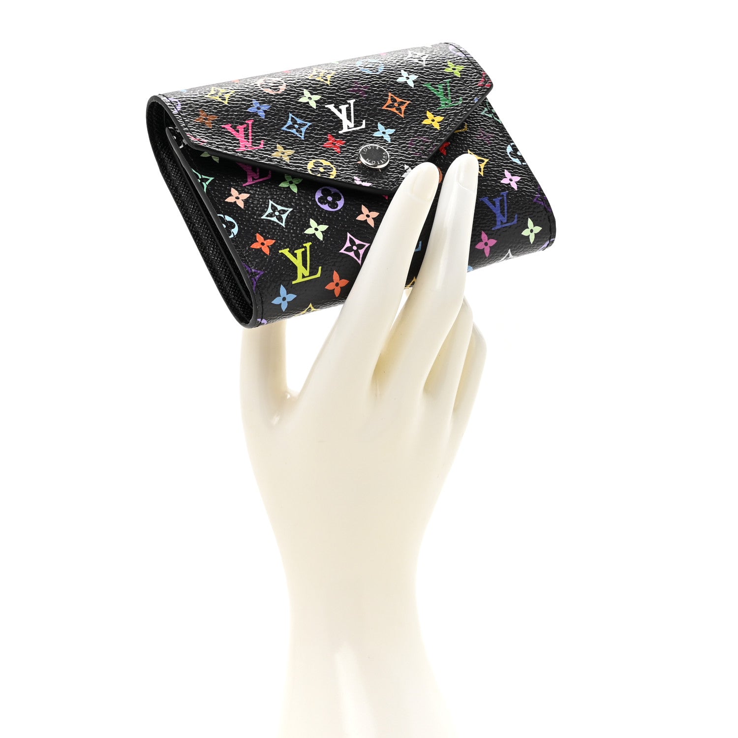 Louis Vuitton LV X TM Monogram Multicolor Victorine Wallet Black 2 of 8