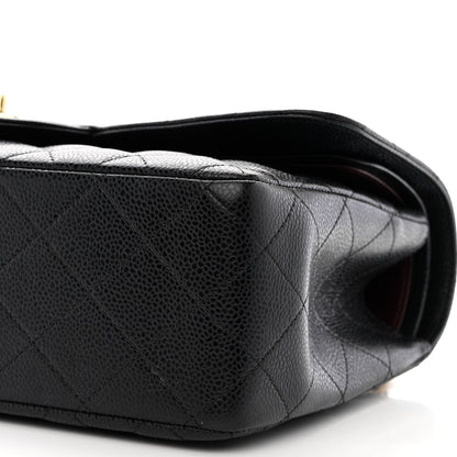 Chanel Caviar Quilted Jumbo Double Flap Black 10 of 12