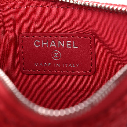 Chanel Lurex Boucle Deauville Cosmetic Pouch Red 6 of 11