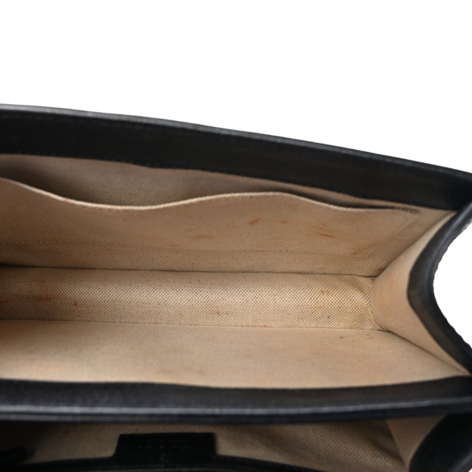 Gucci GG Supreme Monogram Textured Dollar Calfskin Web Small Ophidia Padlock Top Handle Bag Beige Blue 5 of 10