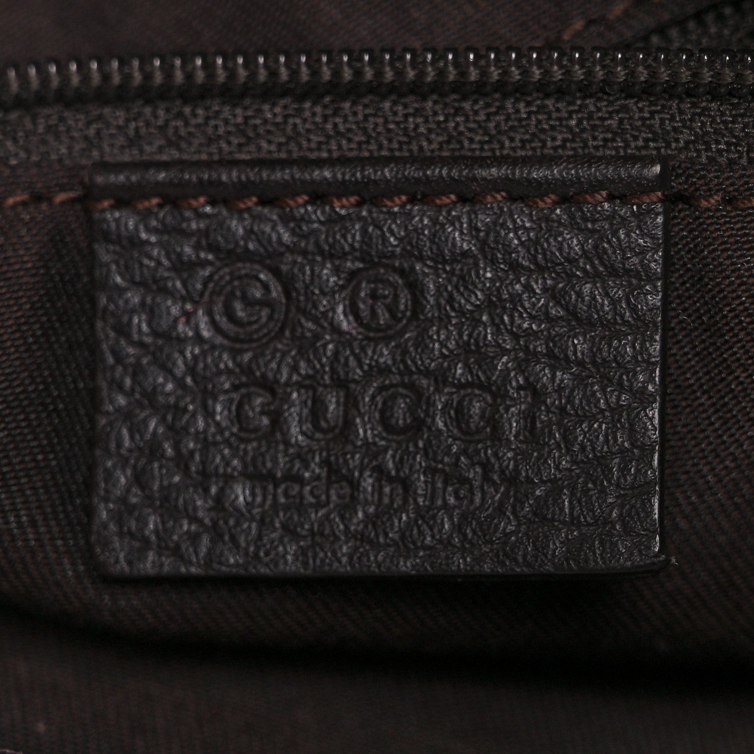 Gucci Denim Monogram Abbey D Ring Hobo Brown 6 of 9