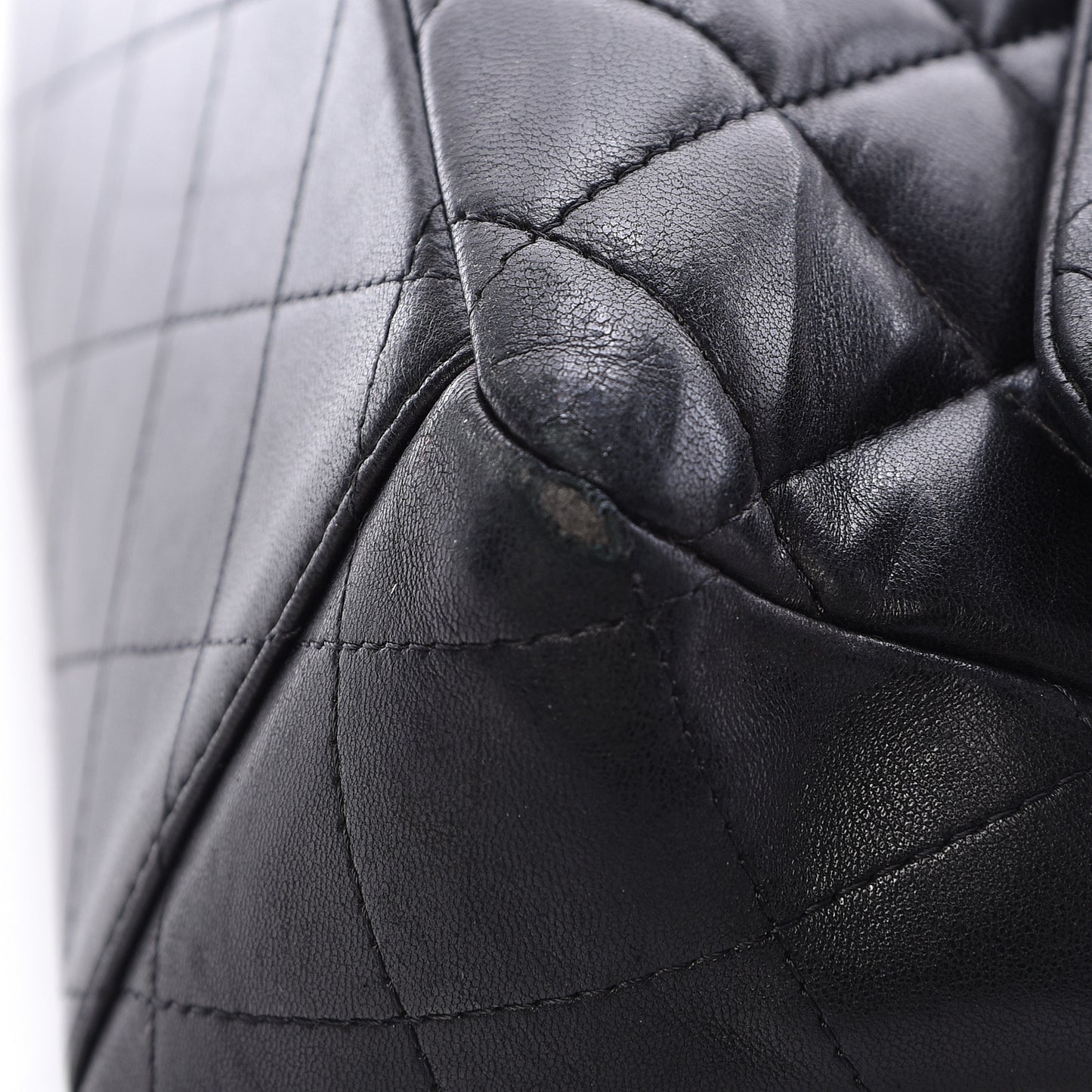 Lambskin Quilted Maxi Double Flap Black