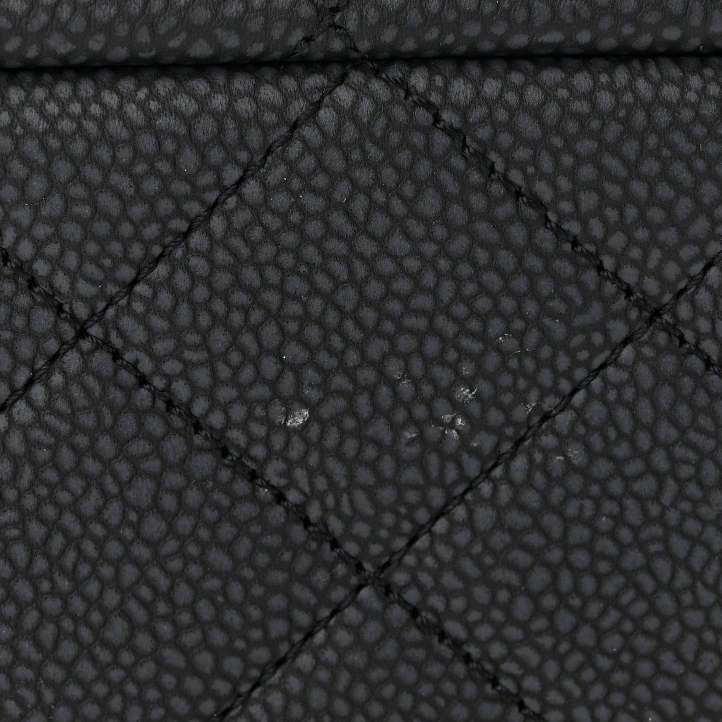 Caviar Quilted Large Coco Tassel Camera Case Black