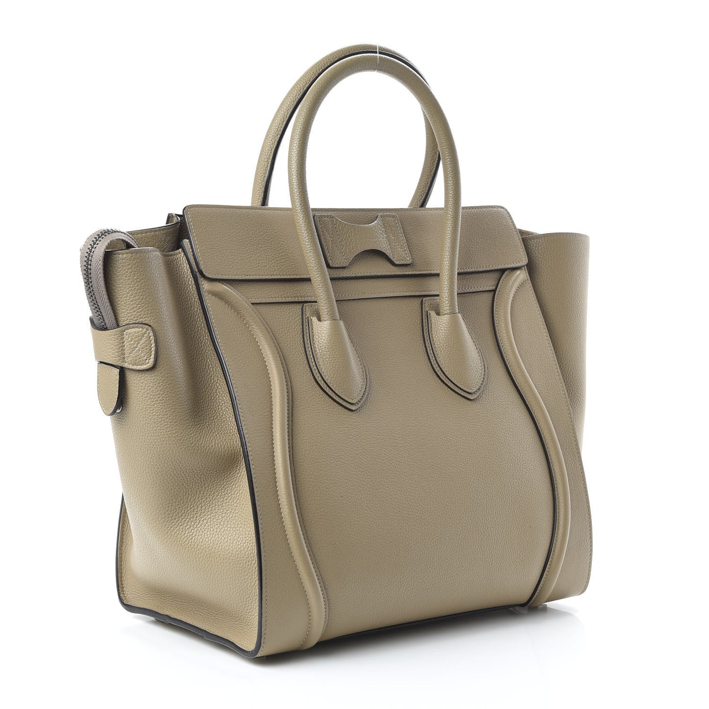 Drummed Calfskin Mini Luggage Dune