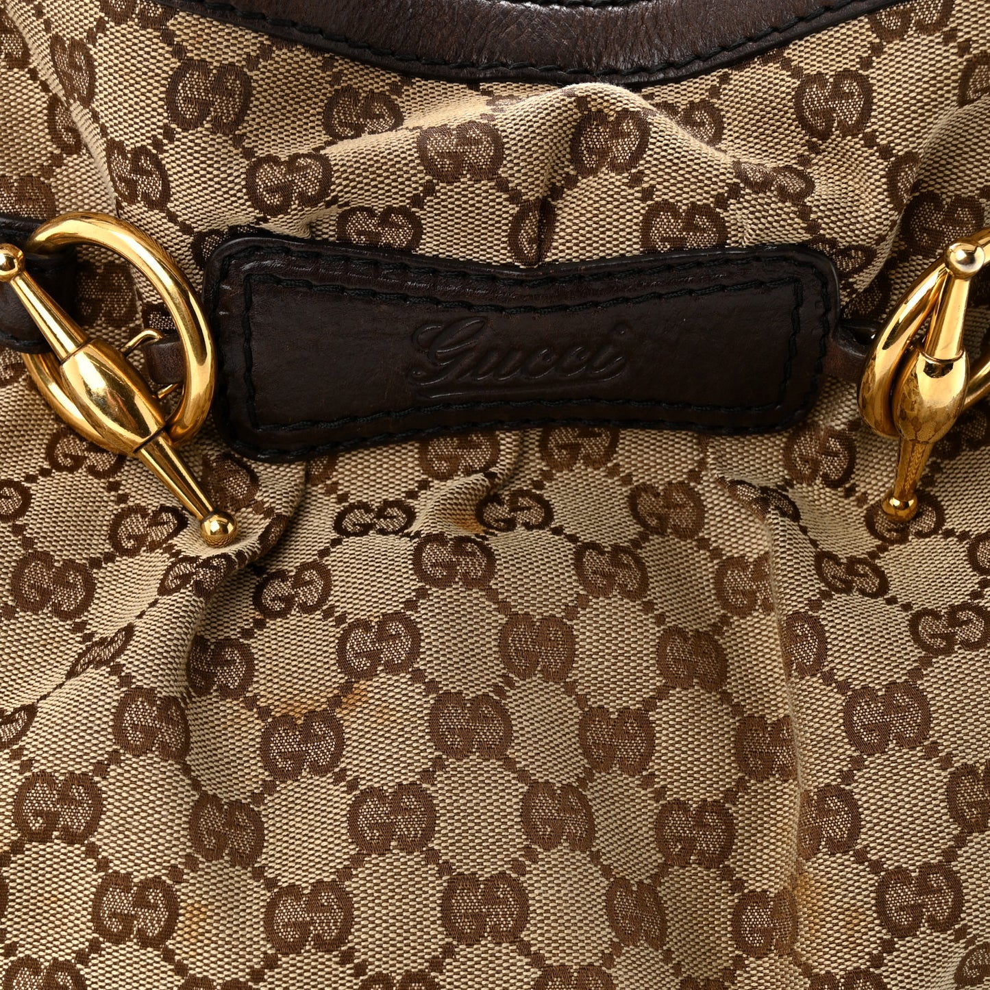 Monogram Medium Jockey Tote Dark Brown
