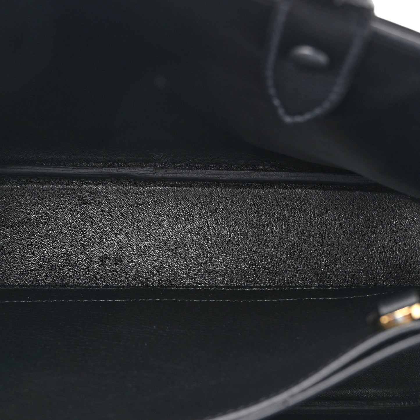 Soft Grained Calfskin Vitello Daino Small Buckle Bag Black