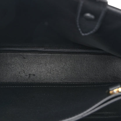 Prada Soft Grained Calfskin Vitello Daino Small Buckle Bag Black 5 of 13