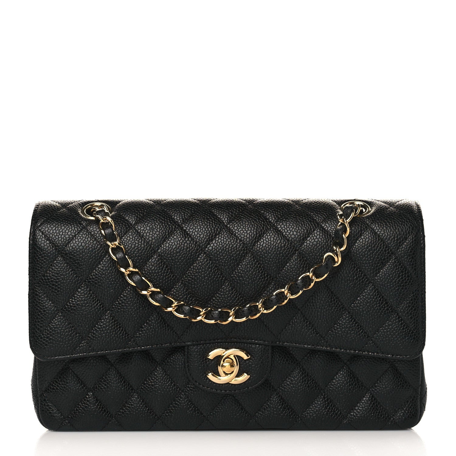 Chanel Caviar Quilted Medium Double Flap Black 1 of 9