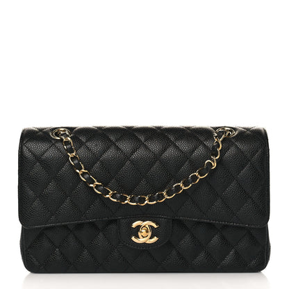 Chanel Caviar Quilted Medium Double Flap Black 1 of 9
