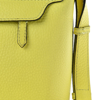 Burberry Signature Grain Small Burleigh Crossbody Bag Neon Yellow 14 of 18