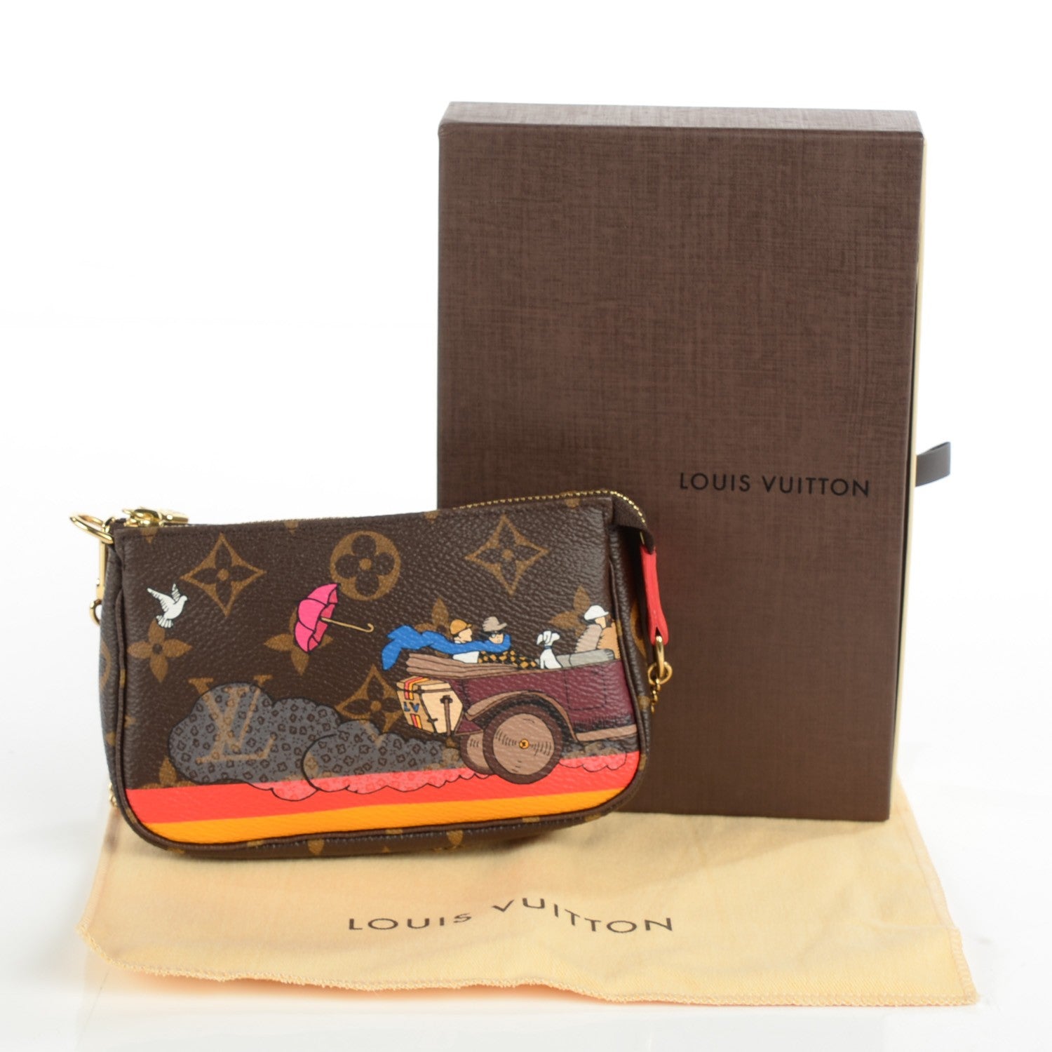 Louis Vuitton Monogram 2015 Christmas Animation Mini Pochette Accessories 5 of 8