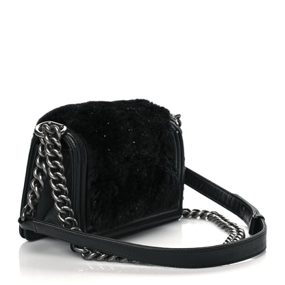 Chanel Orylag Rabbit Fur Calfskin Small Boy Flap Black 2 of 9
