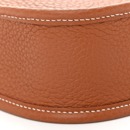 Hermes Taurillon Clemence Maxi Quadrille Evelyne TPM Gold Citron Rouge H Mauve Sylvestre 9 of 11