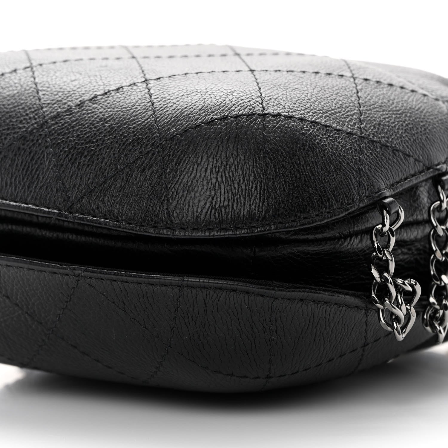 Chanel Calfskin Quilted Small Gabrielle Bucket Black 10 of 14