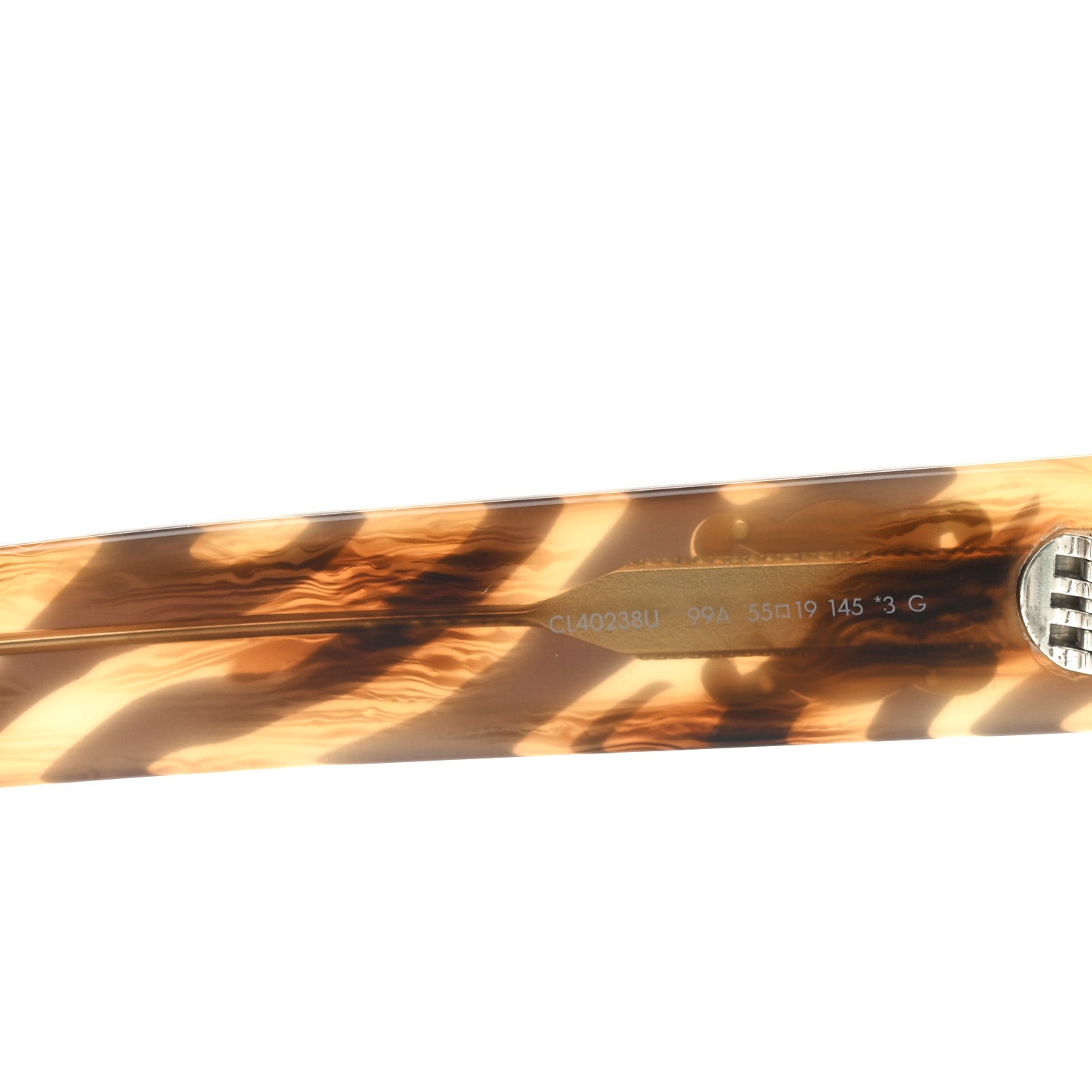 Celine Acetate Triomphe 01 Sunglasses CL 40238U Tiger 6 of 6