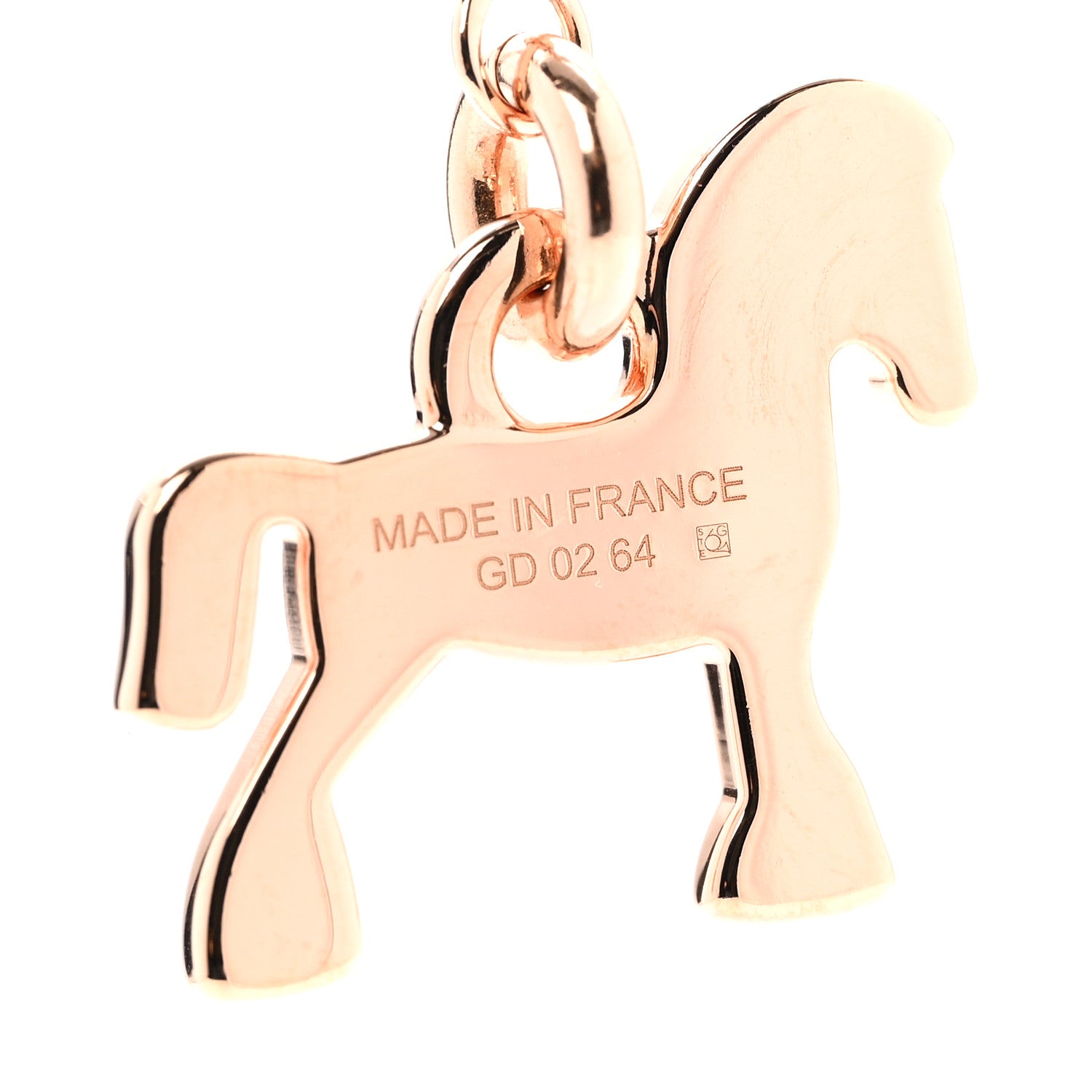 Hermes Metal Enamel Cheval Grand Parade Necklace Rose Gold 5 of 7