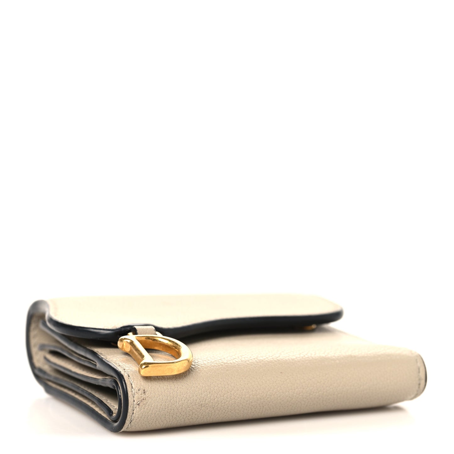 Goatskin Saddle Lotus Wallet Sand