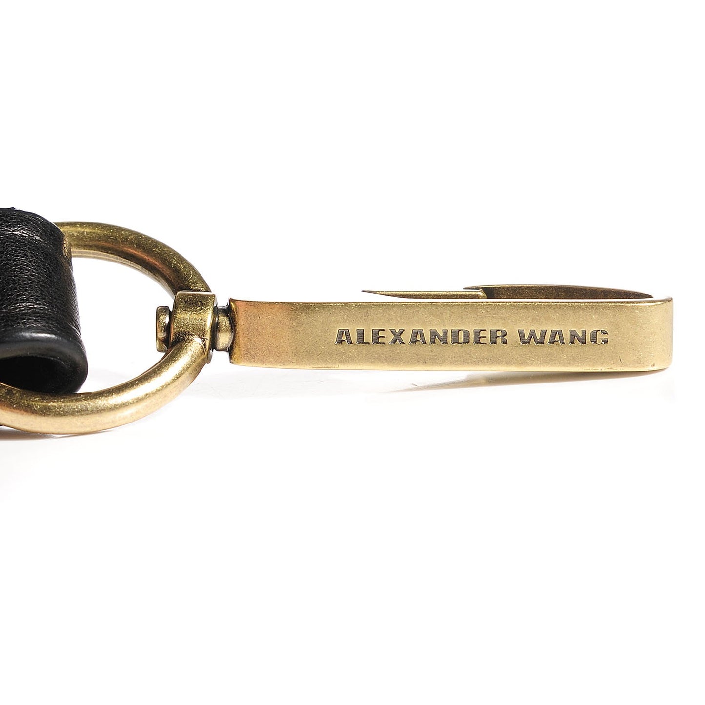 Pebbled Lambskin Rocco Black Antique Brass Hardware