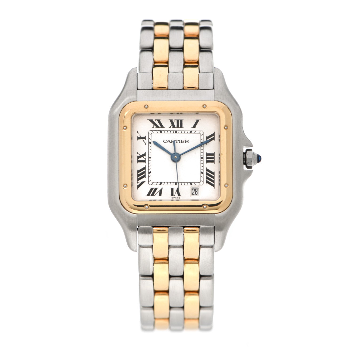 Cartier Stainless Steel 18K Yellow Gold 27mm Panthere Quartz Watch 1 of 6