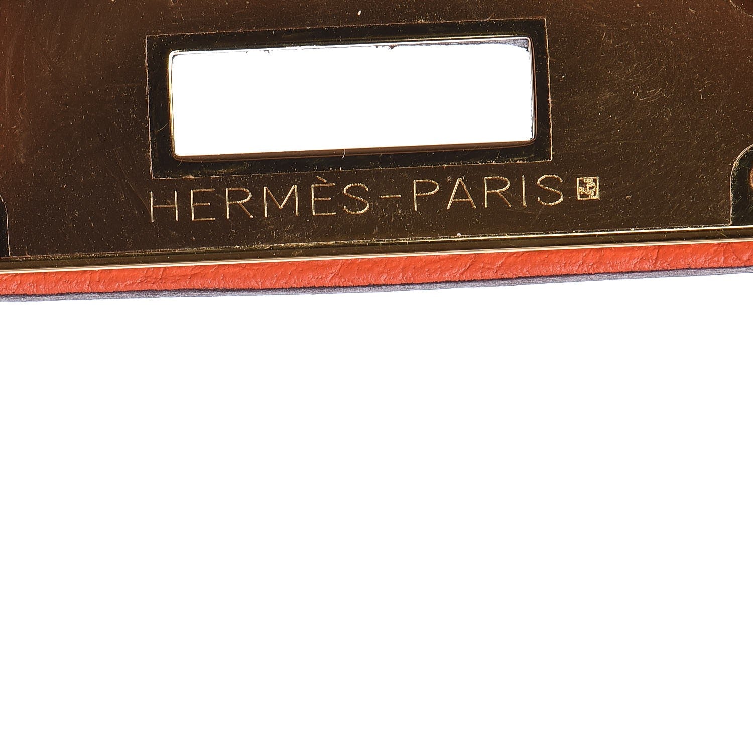 Hermes Taurillon Clemence Kelly Retourne 28 Orange Poppy 19 of 34