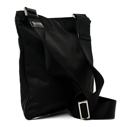 Prada Nylon Saffiano Flat Messenger Bag Black 3 of 12