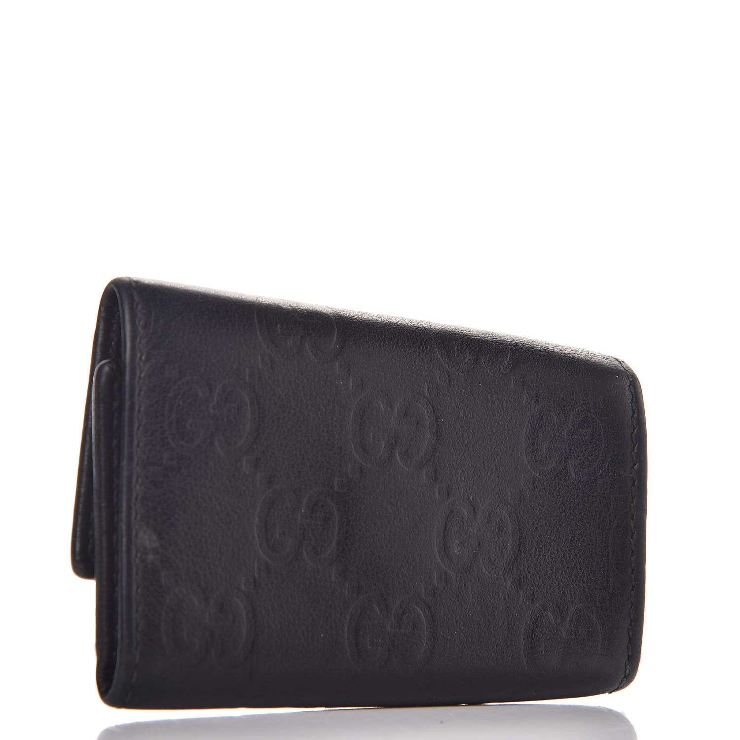 Gucci Guccissima 6 Key Holder Case Black 3 of 7