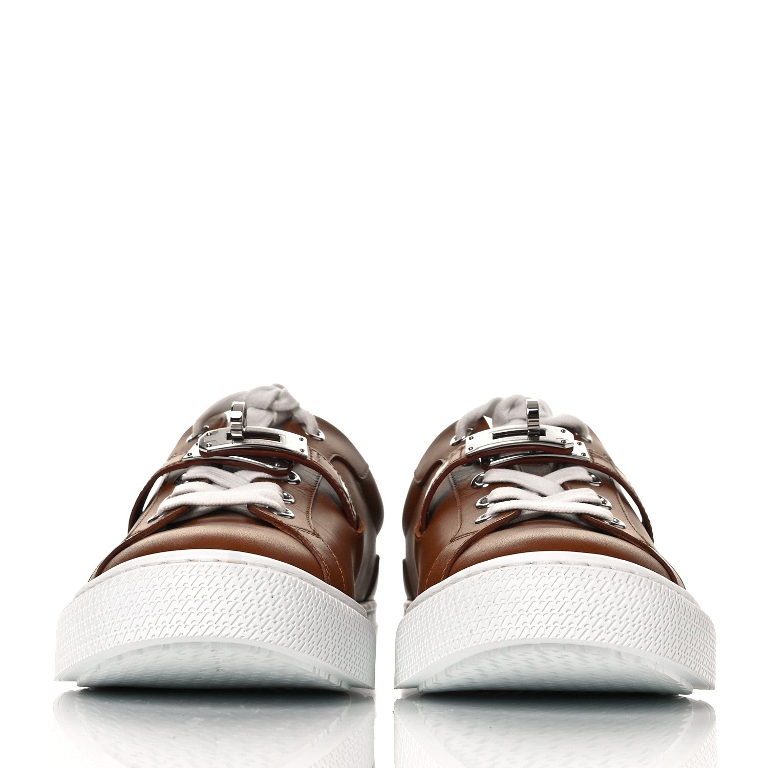 Hermes Calfskin Alligator Day Sneakers 36 Naturel 2 of 8