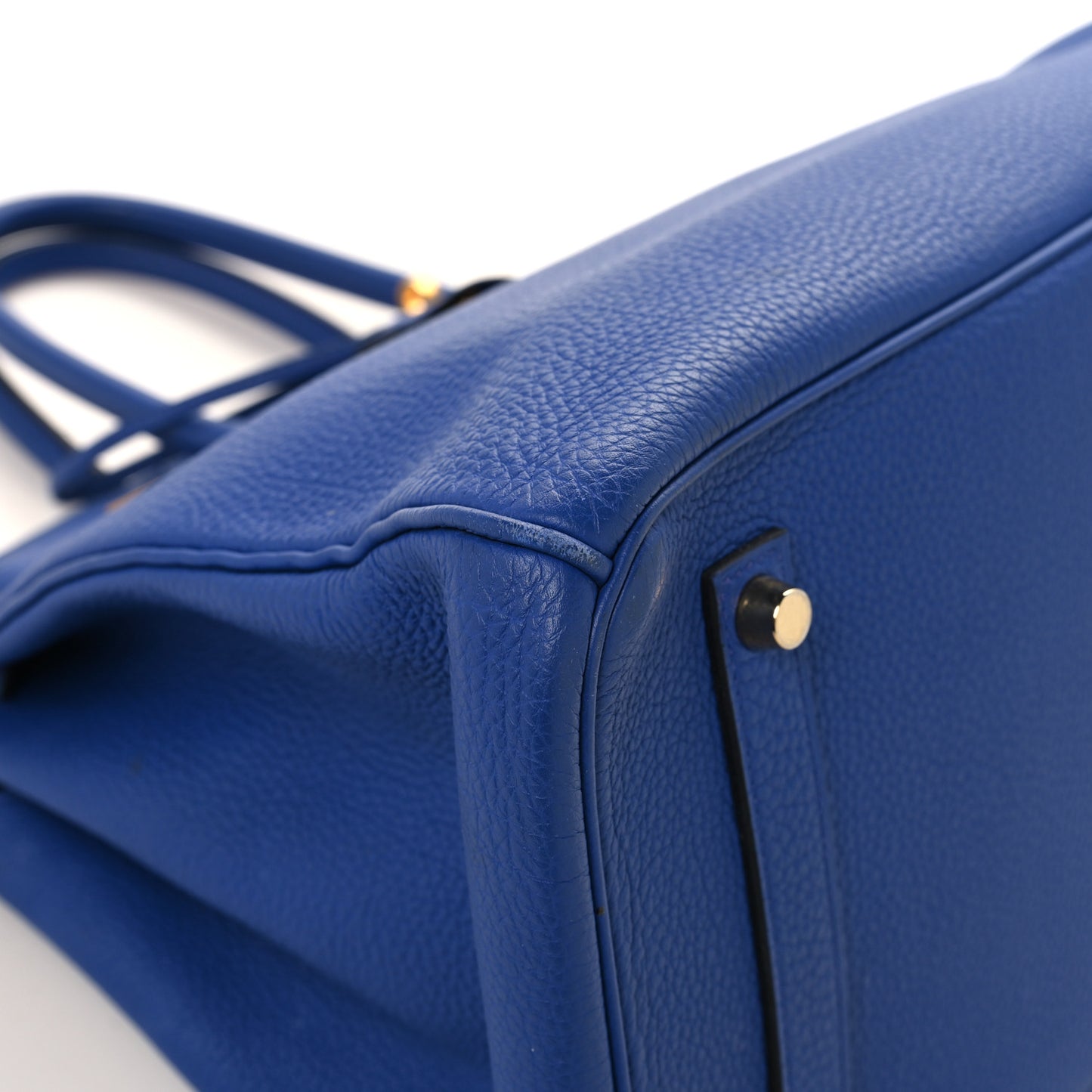 Togo Horseshoe Birkin 35 Bleu Electrique