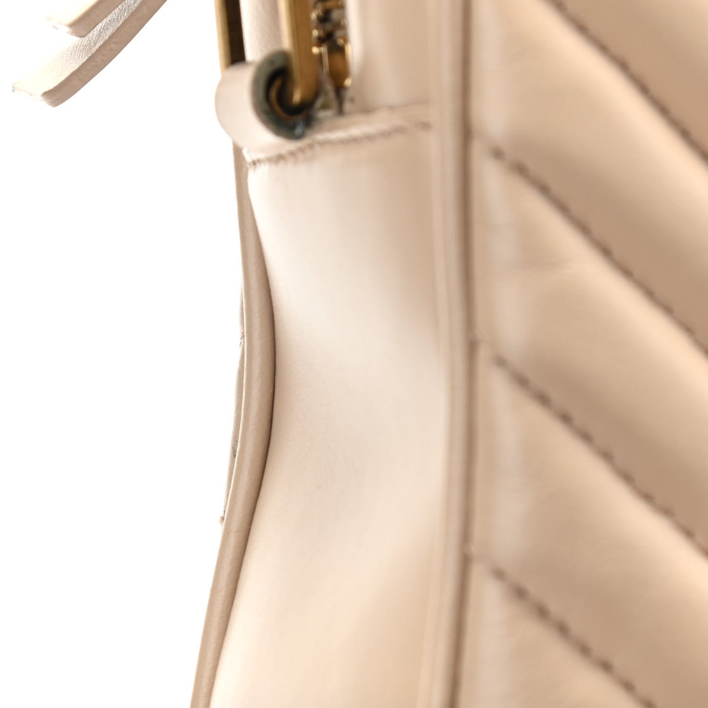Calfskin Matelasse Monogram Lou Camera Bag Dark Latte
