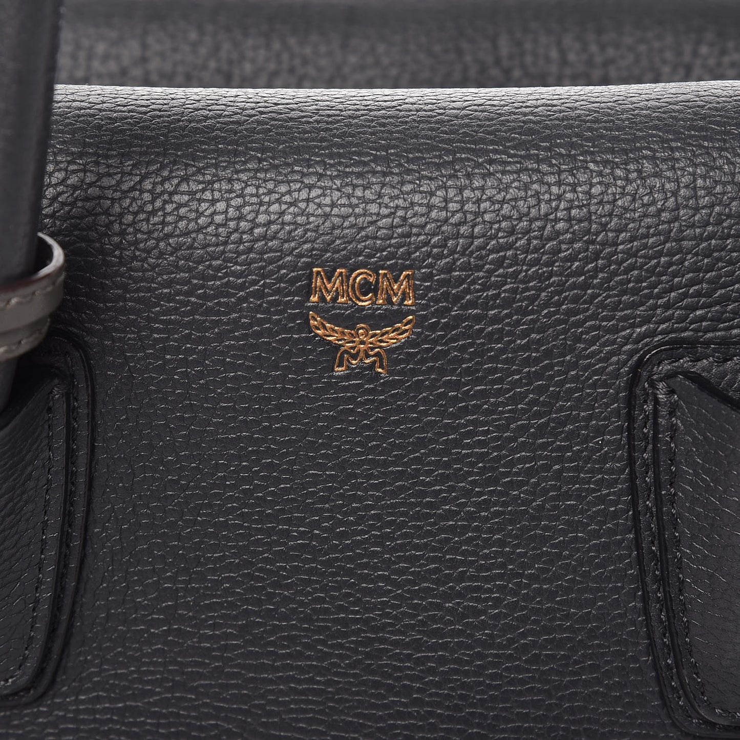 Grained Calfskin Medium Milla Tote Phantom Grey