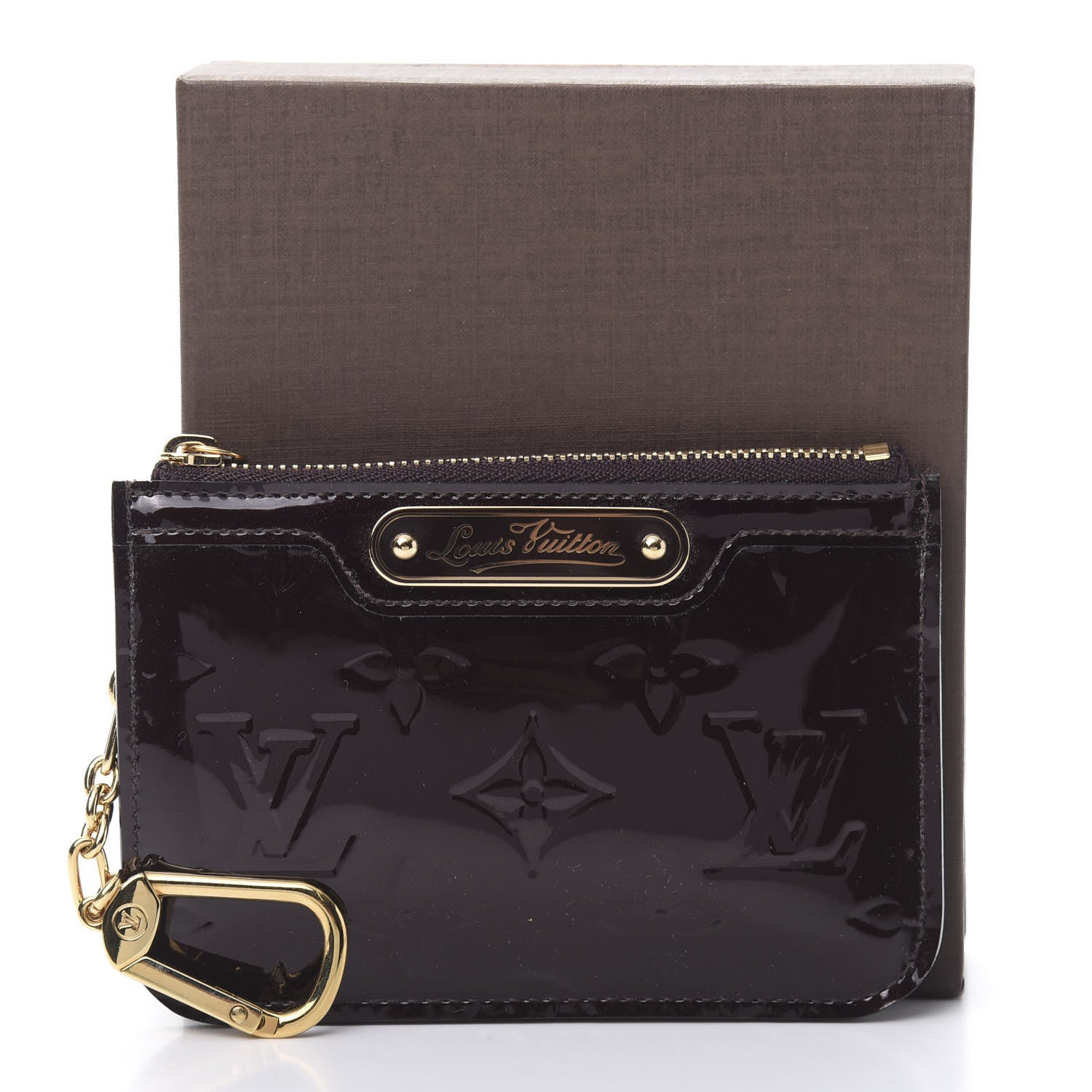 Louis Vuitton Vernis Key Pouch Amarante 7 of 7