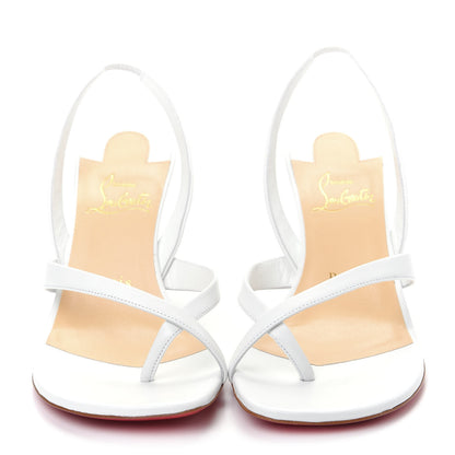 Christian Louboutin Kid Taralita 85 Thong Sandals 37 White 2 of 10