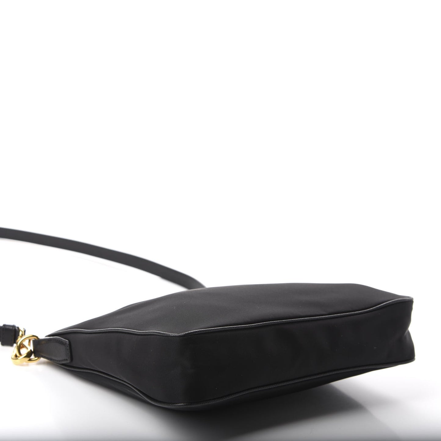 Tessuto Nylon Saffiano Crossbody Bag Black