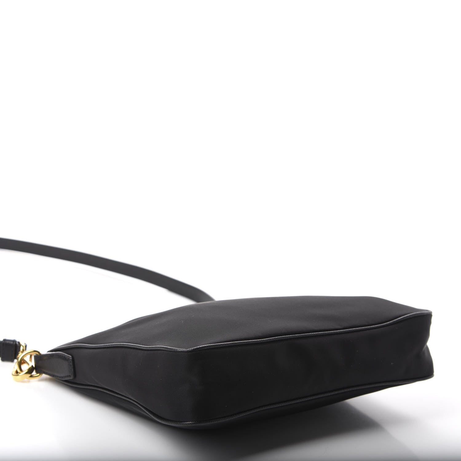 Prada Tessuto Nylon Saffiano Crossbody Bag Black 4 of 10