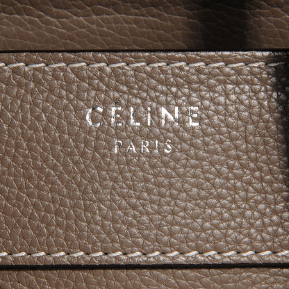 Celine Drummed Calfskin Micro Luggage Souris 7 of 9