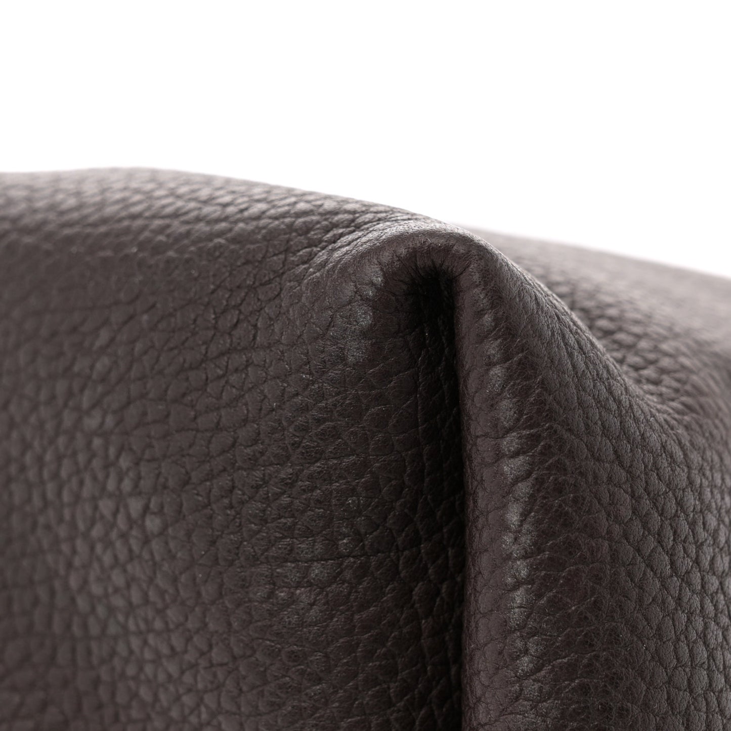 Grained Saddle Calfskin Henri Bag Brunette