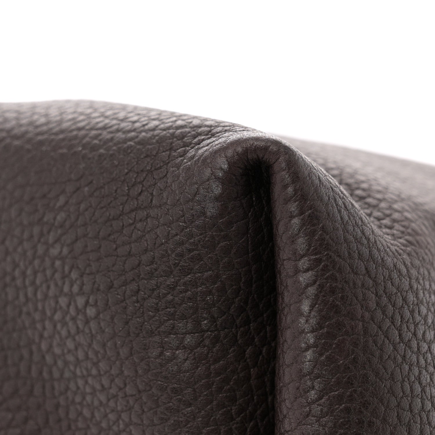 The Row Grained Saddle Calfskin Henri Bag Brunette 10 of 11
